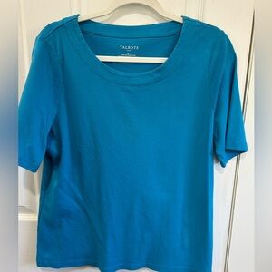 Talbots Vibrant Blue Short Sleeve Tee